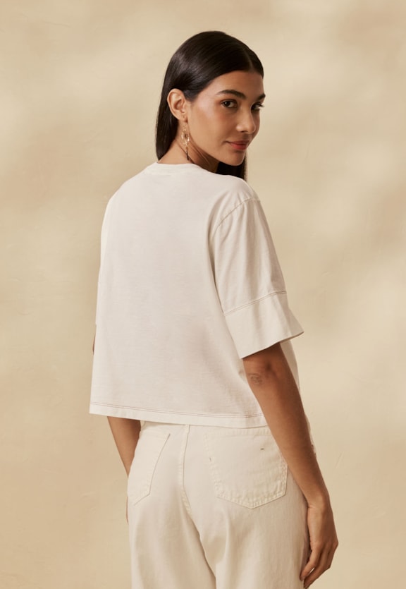 T-Shirt Silk Passado Presente Vista Traseira