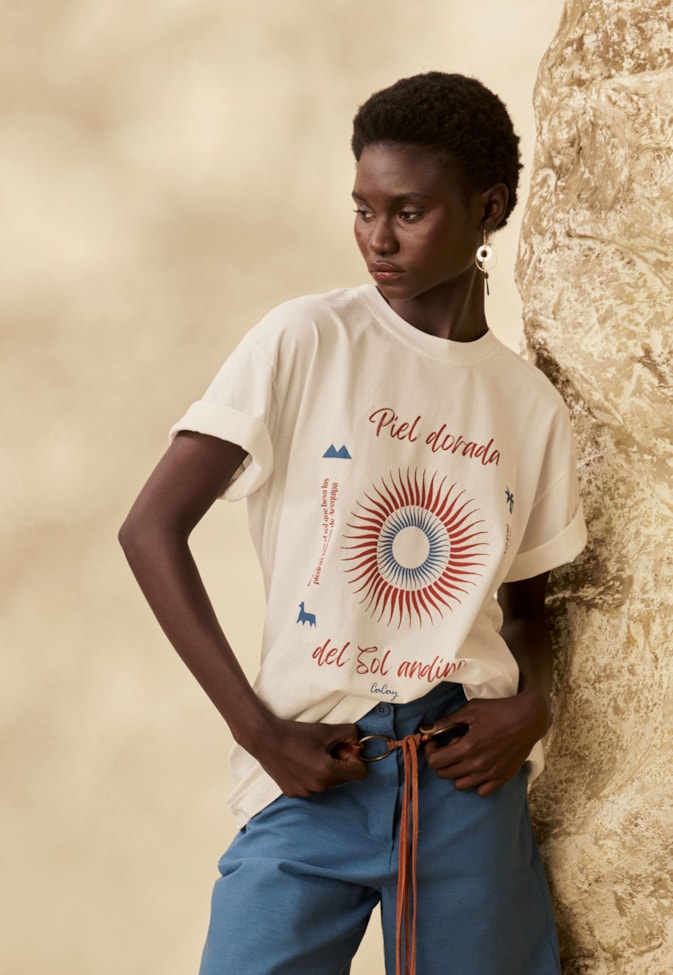 T-Shirt Silk Piel Dorada