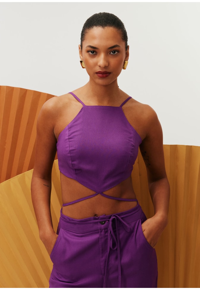 Top Alça Fina Transpasse