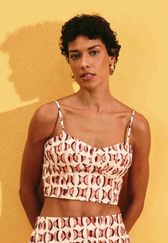 Top Bojo Estampado Fase Lunar Vista Frontal
