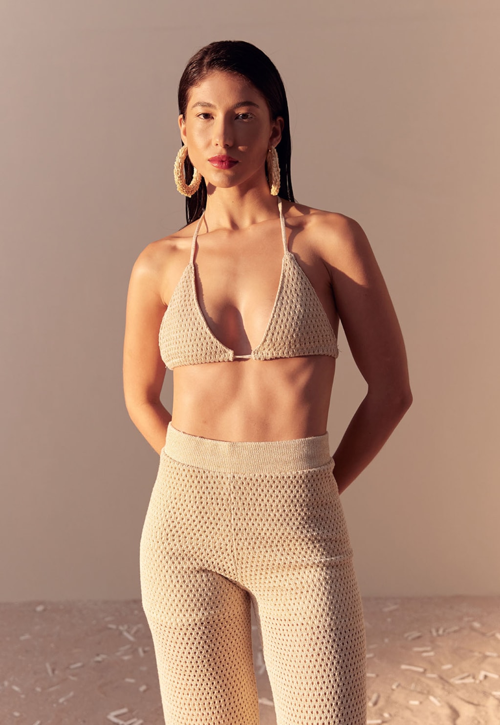 Top Cortininha Tricot Com Lurex