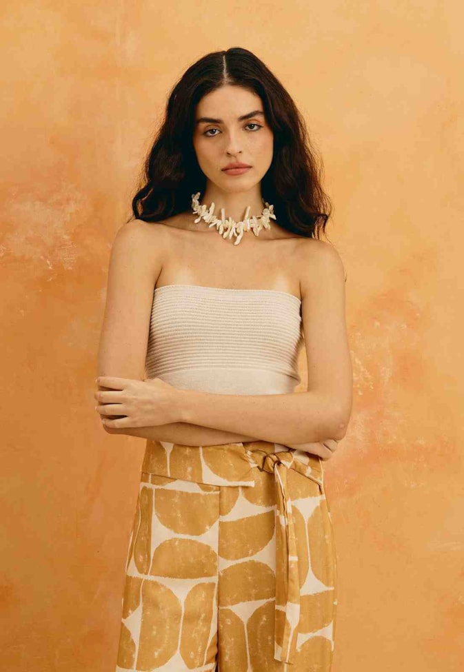 Top Faixa Tricot