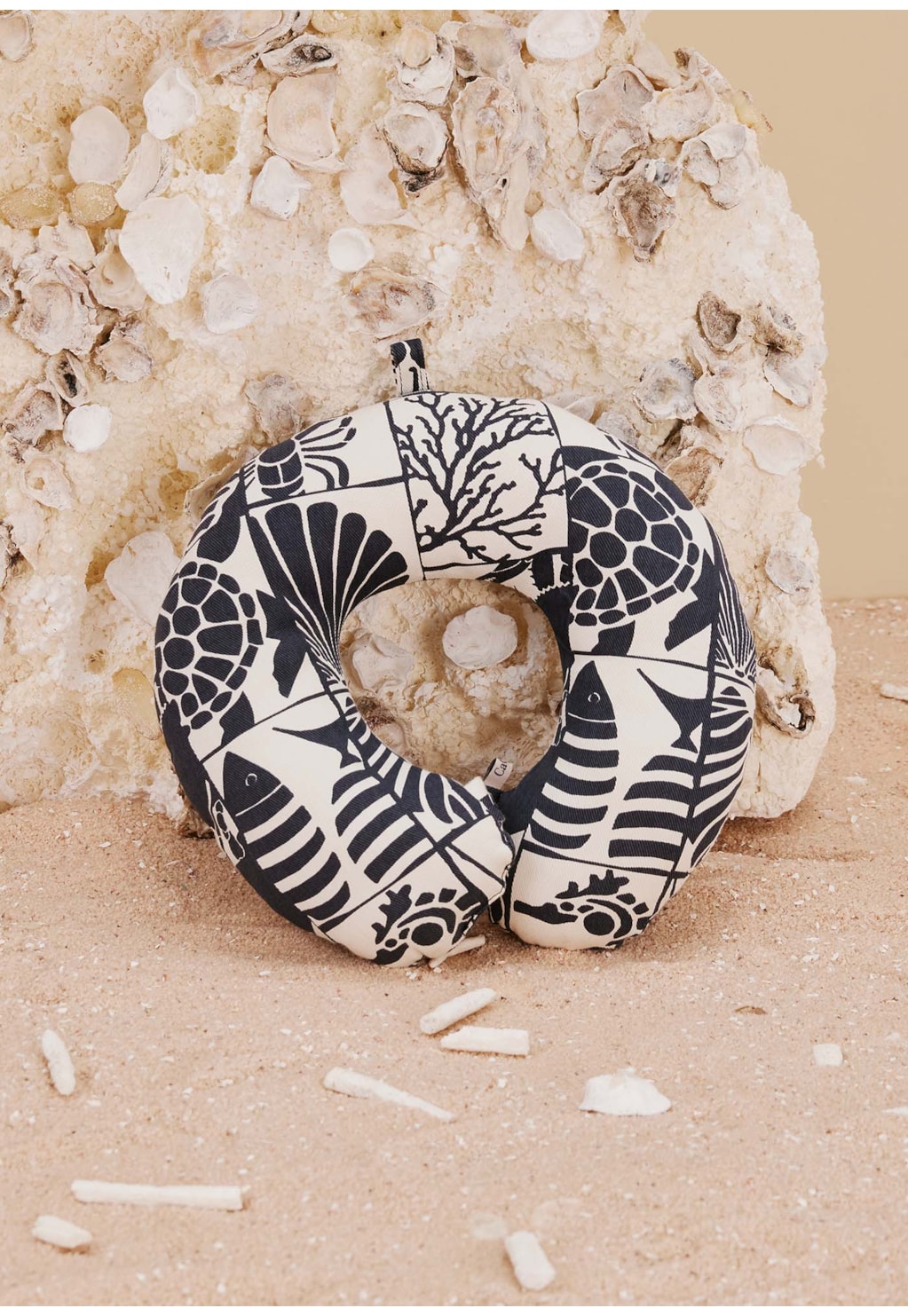 Travesseiro de Pescoço Estampado Mar