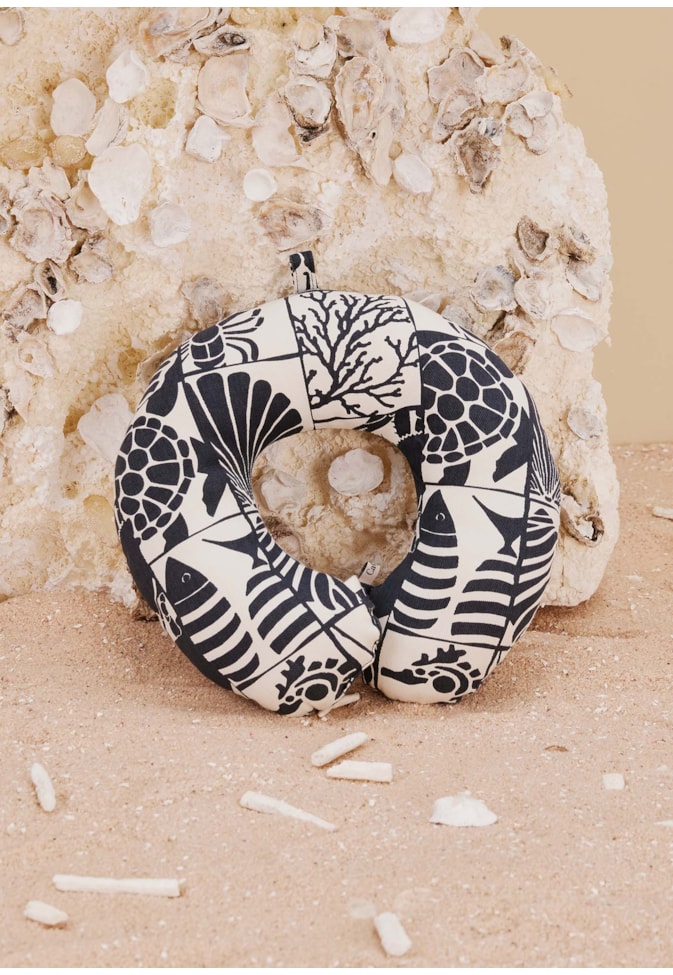 Travesseiro de Pescoço Estampado Mar