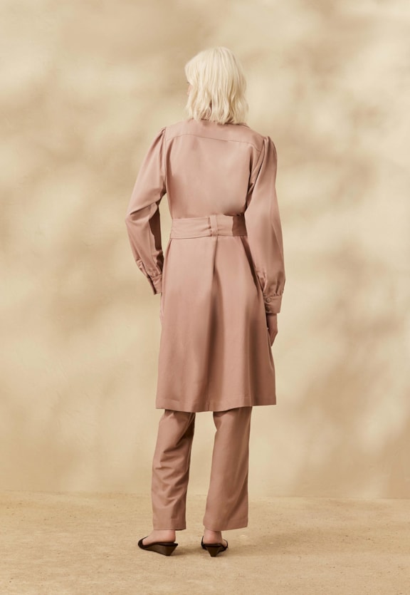 Trench Coat Amarração Vista Traseira