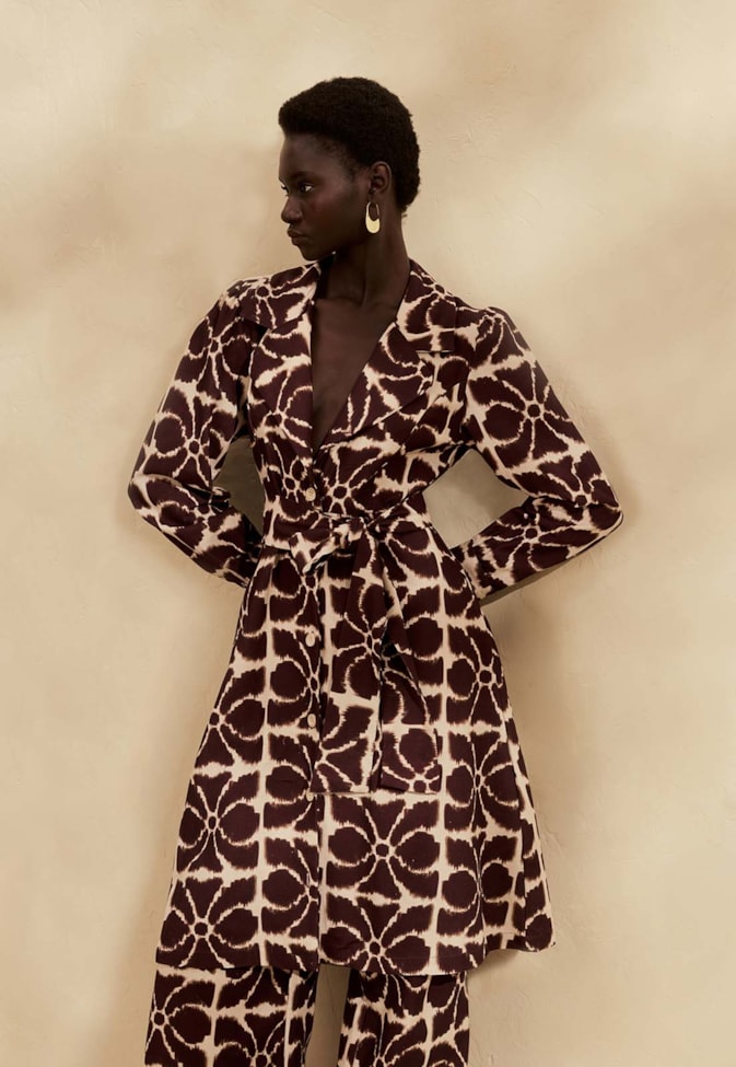 Trench Coat Estampado Misti