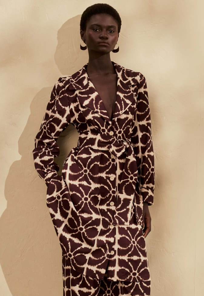 Trench Coat Estampado Misti