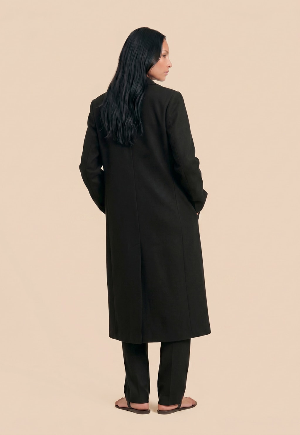 Trench Coat Liso Alongado