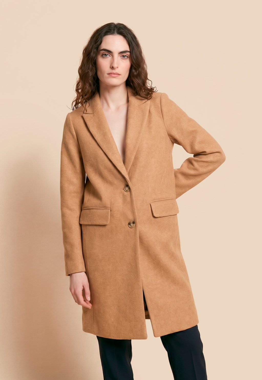 Trench Coat Liso Alongado