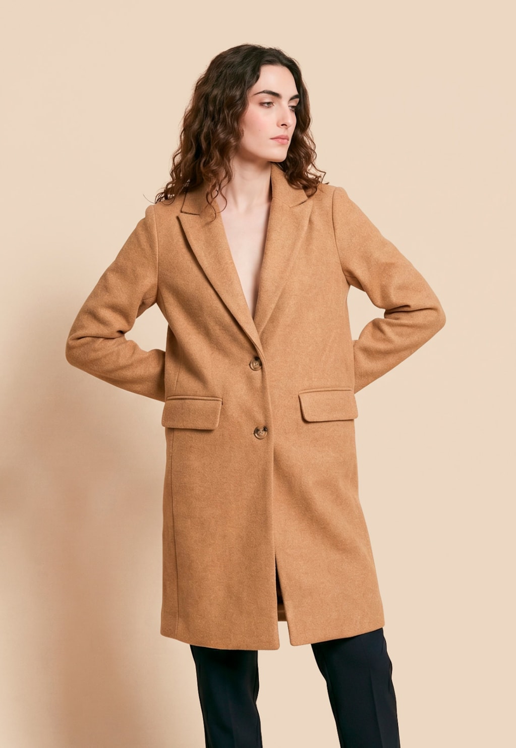 Trench Coat Liso Alongado