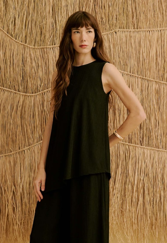 Túnica Assimétrica Vista Frontal