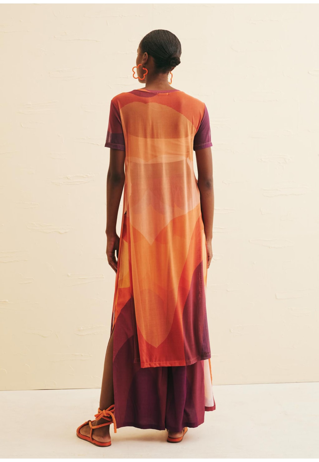 Túnica Tule Estampada Las Coloradas