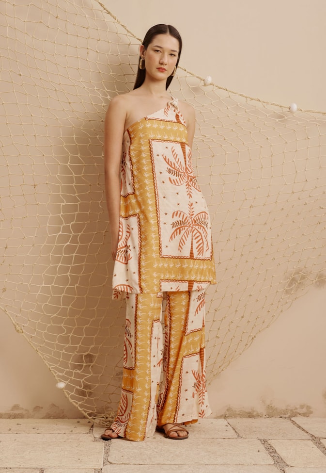 Veste Alça Argola Estampada Copaiba