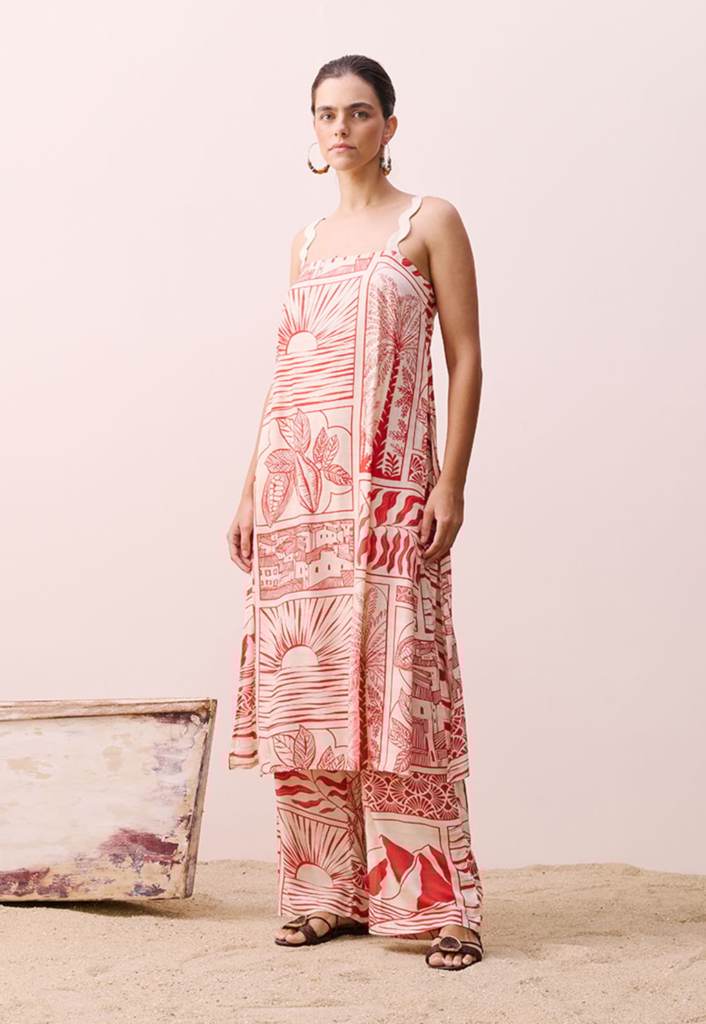 Veste Alça Sianinha Estampada Santarém