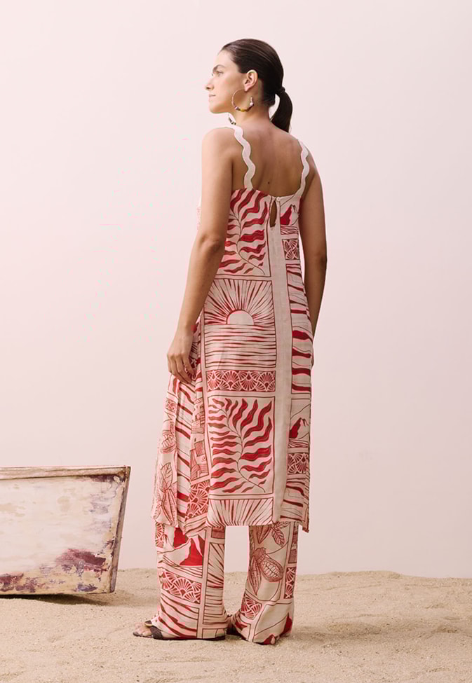 Veste Alça Sianinha Estampada Santarém