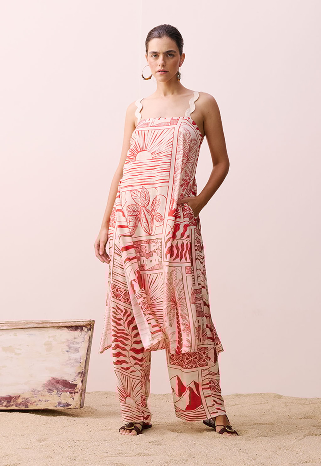 Veste Alça Sianinha Estampada Santarém