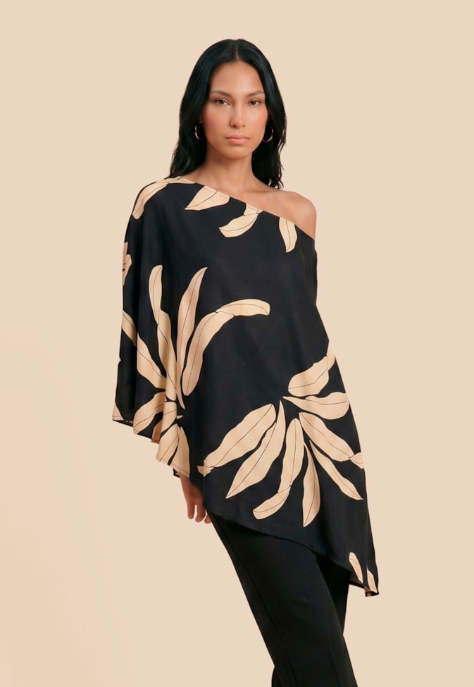 Veste Assimétrica Um Ombro Só