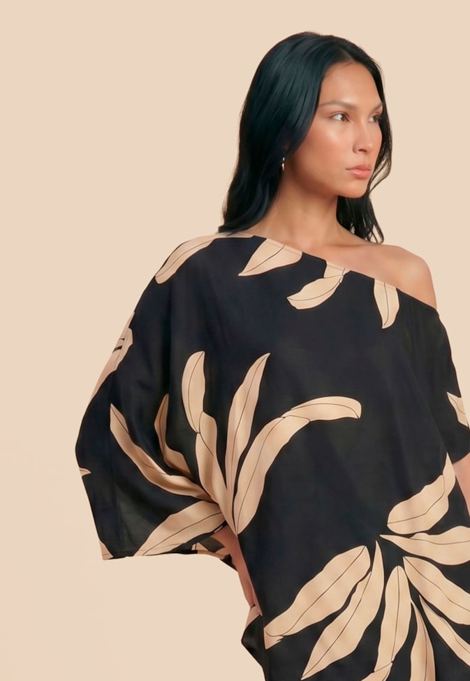 Veste Assimétrica Um Ombro Só