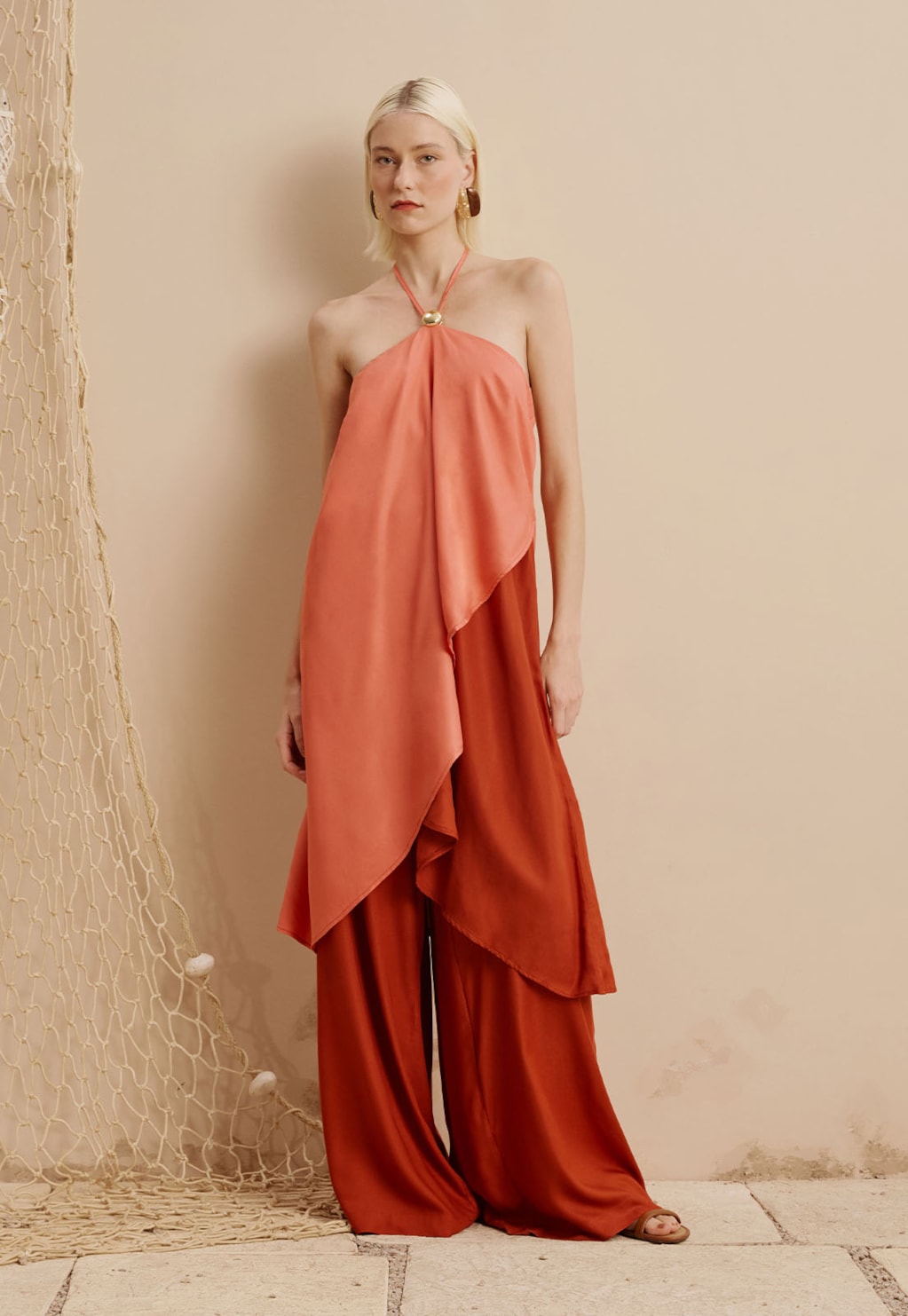 Veste Bicolor com Ponteira