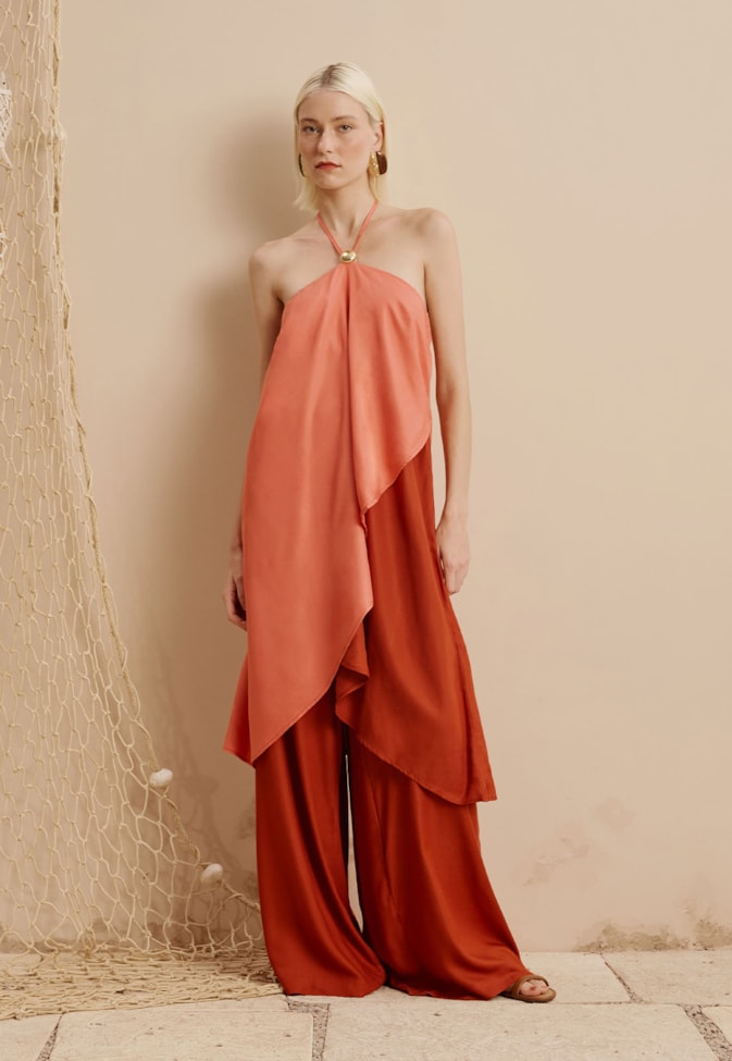 Veste Bicolor com Ponteira