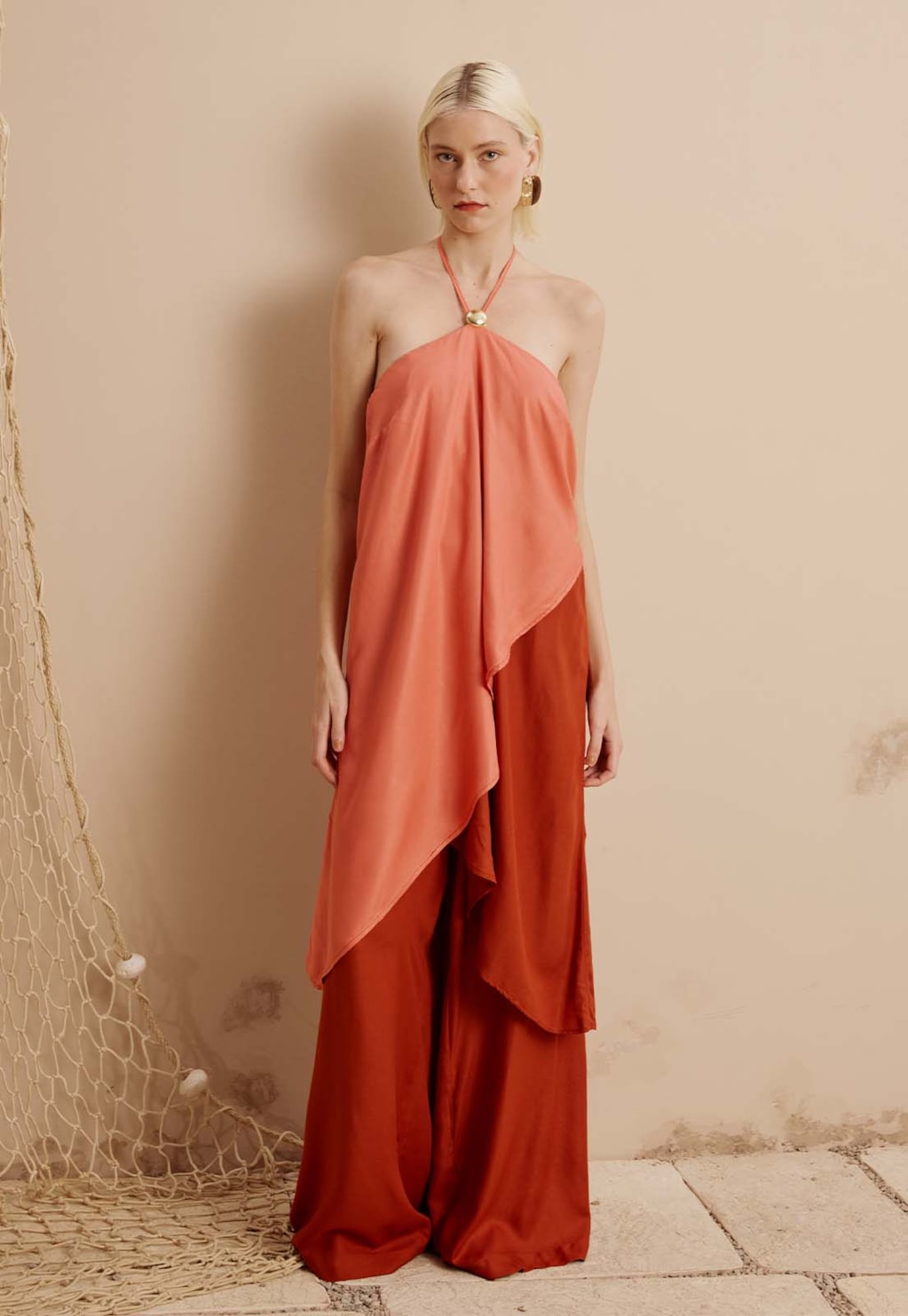 Veste Bicolor com Ponteira