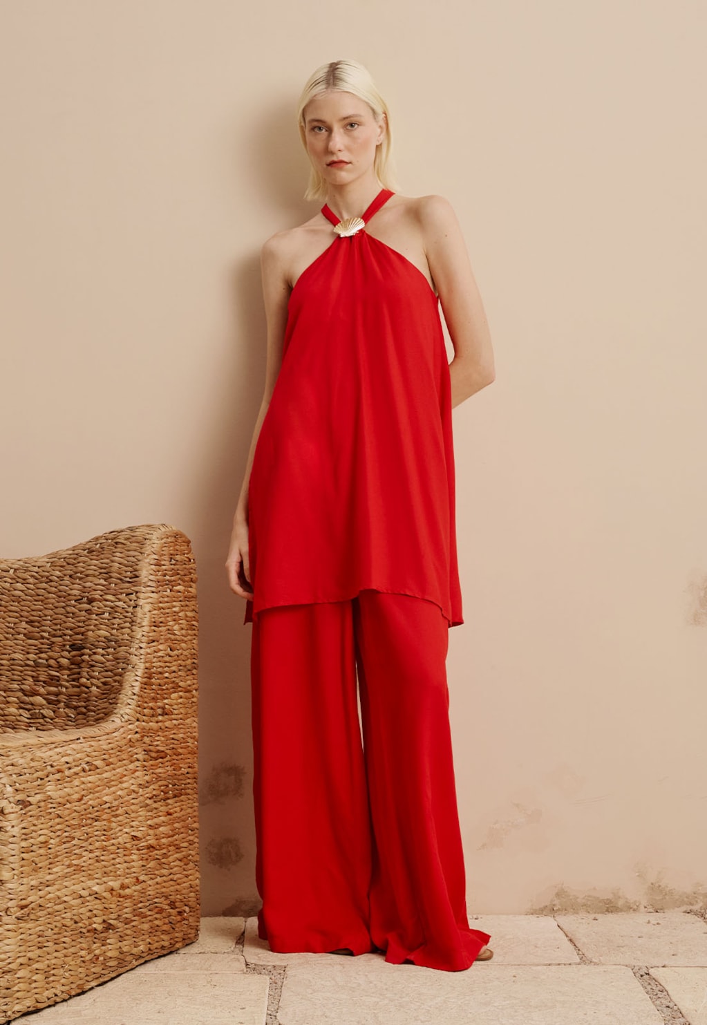 Veste Detalhe Concha Dourada