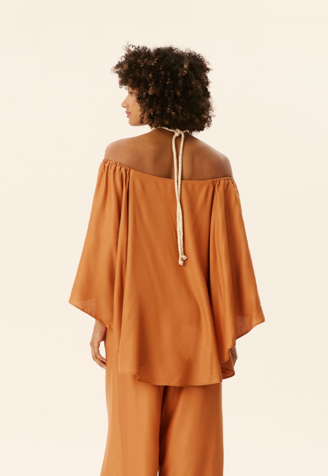 Veste em Cascata com Corda