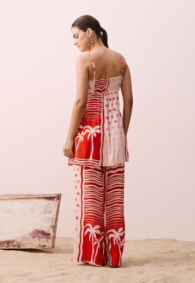 Veste Fendas Laterais Estampado Alter do Chão