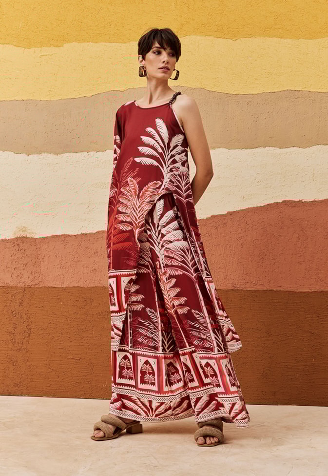 Veste Longa Estampada Zapata