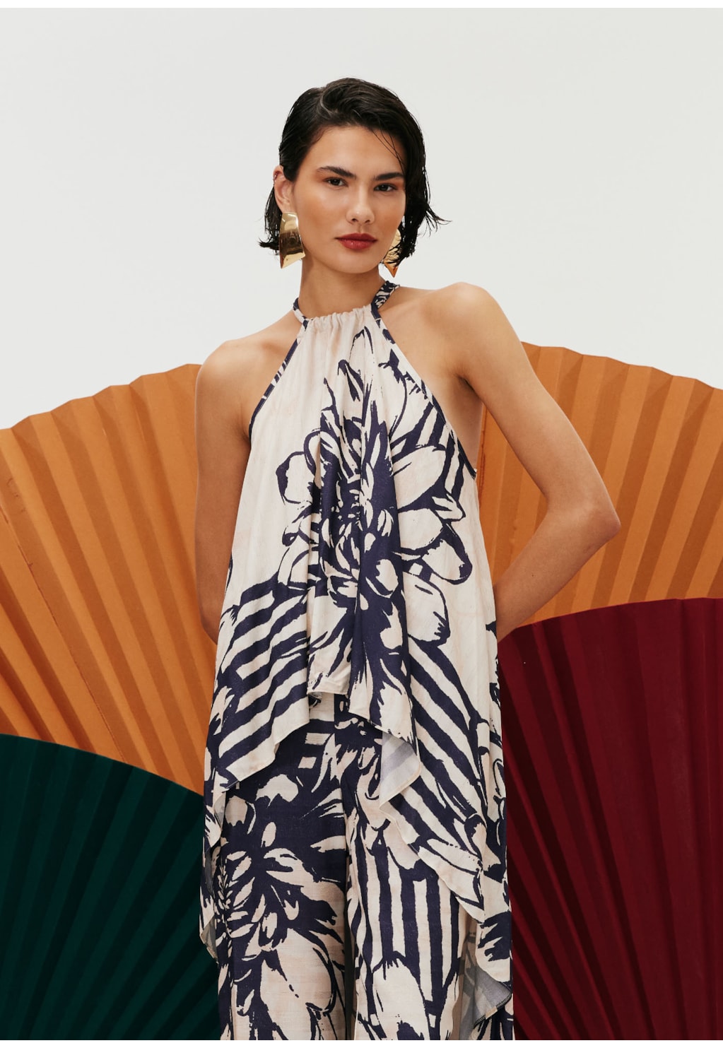 Veste Mullet Estampada Bolero