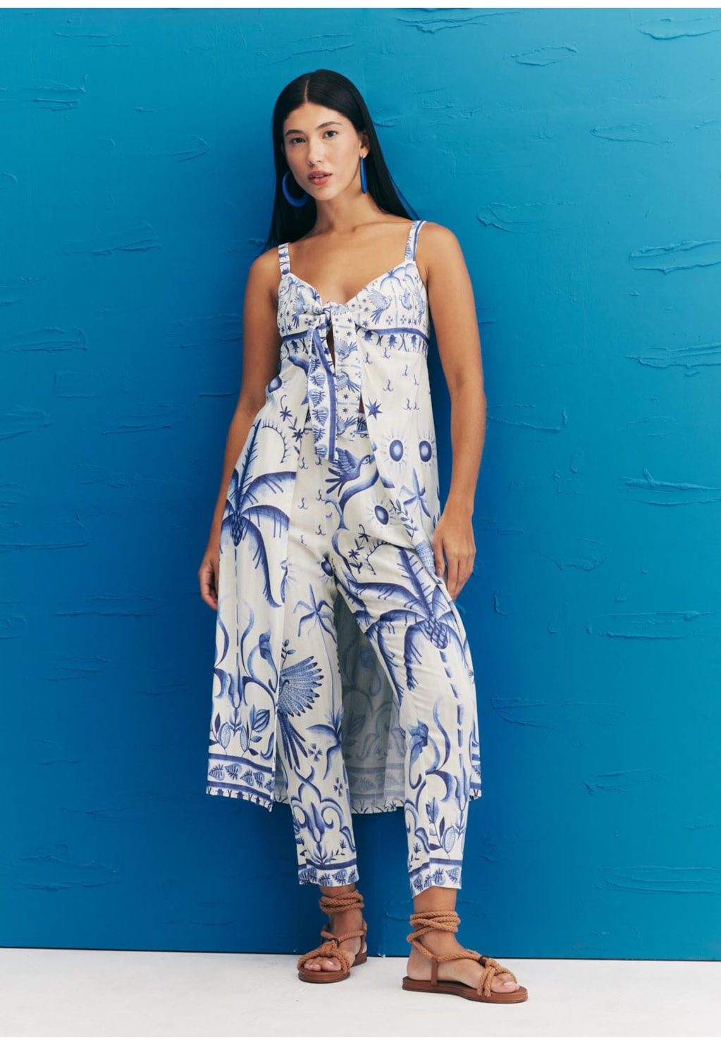 Veste Nó Busto Estampada Noronha