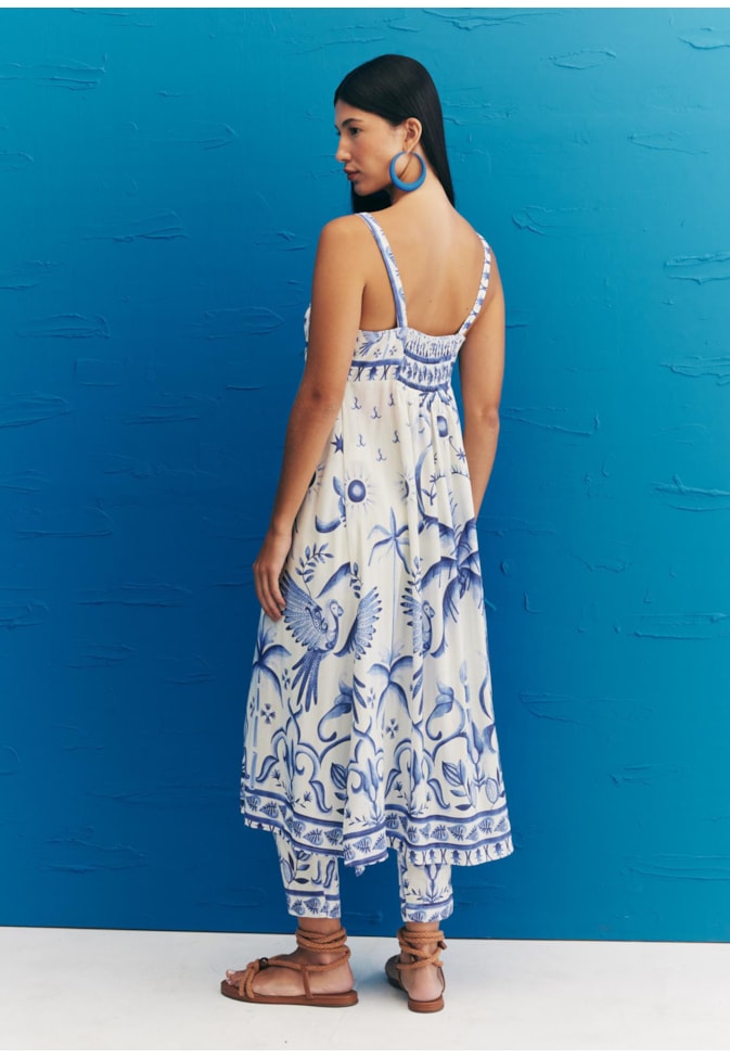 Veste Nó Busto Estampada Noronha