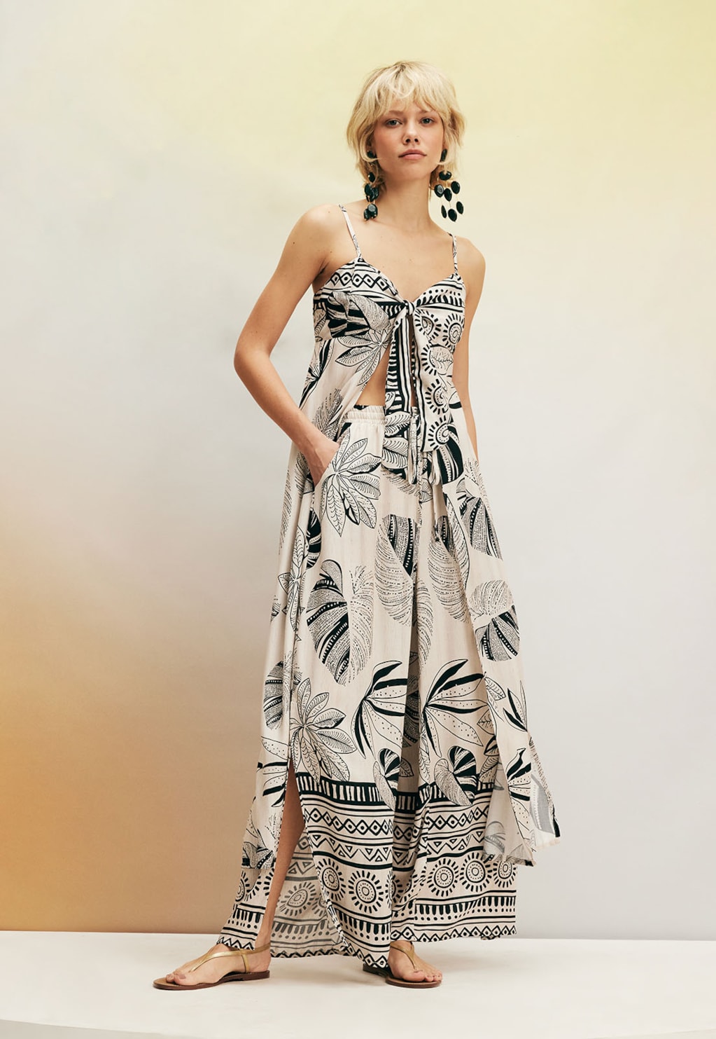 Veste Nó Busto Estampado Timbó