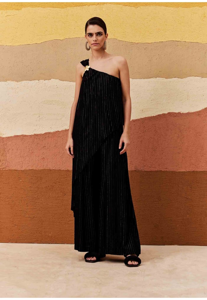 Veste Ponta Detalhe Flor