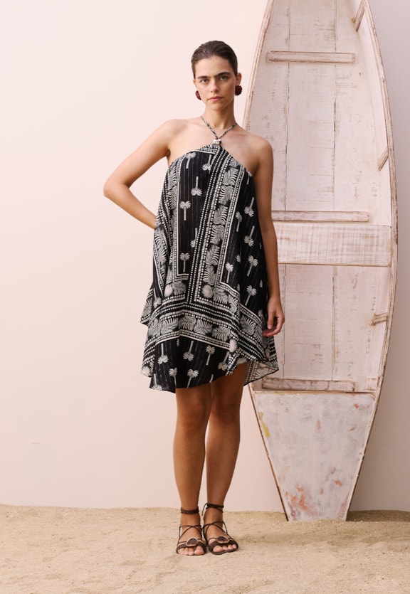 Veste Pontas Detalhe Estampado Tauari Vista Frontal