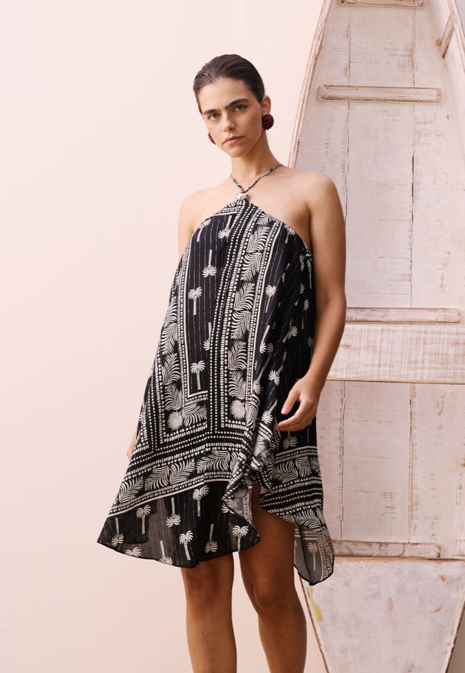 Veste Pontas Detalhe Estampado Tauari