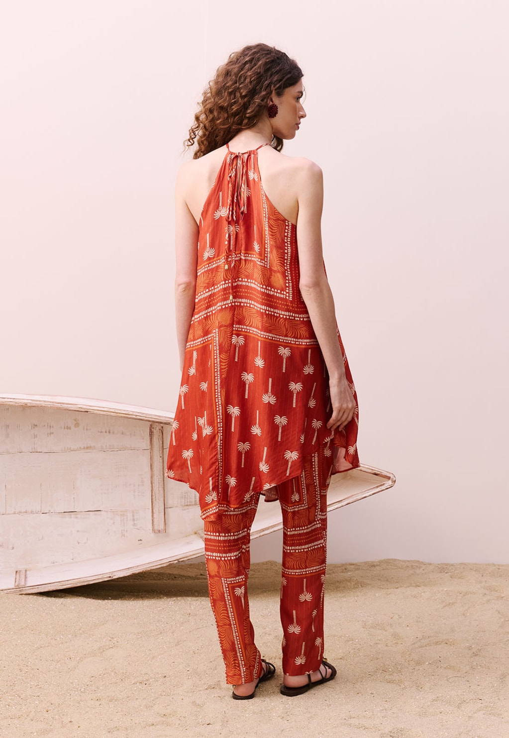 Veste Pontas Detalhe Estampado Tauari