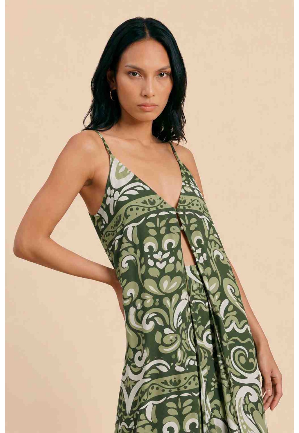 Veste Pontas Estampada