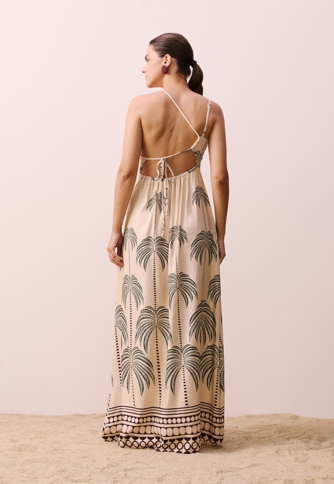 Vestido Alça Estampado Marabá