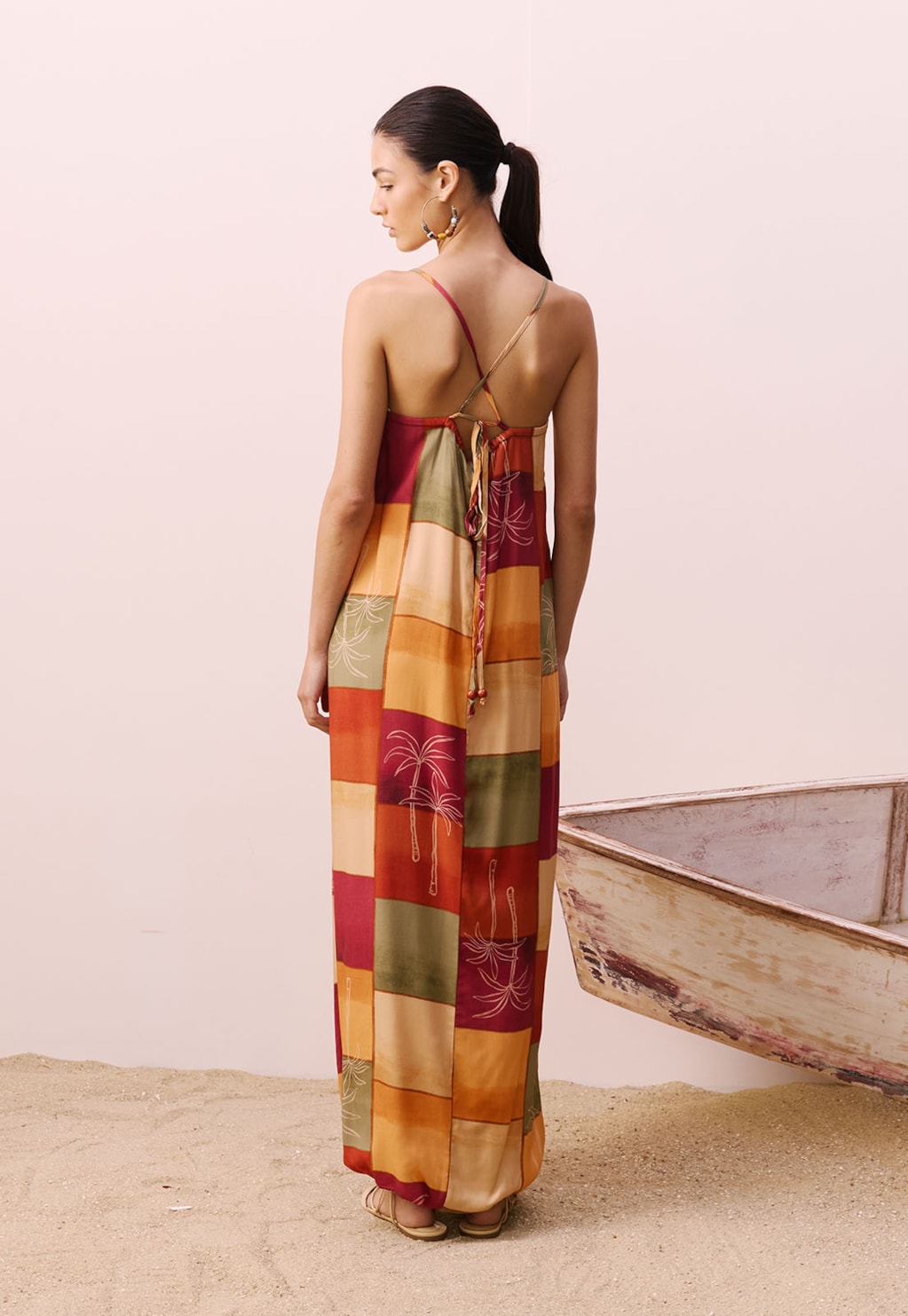 Vestido Balonê Estampado Encontro das Águas