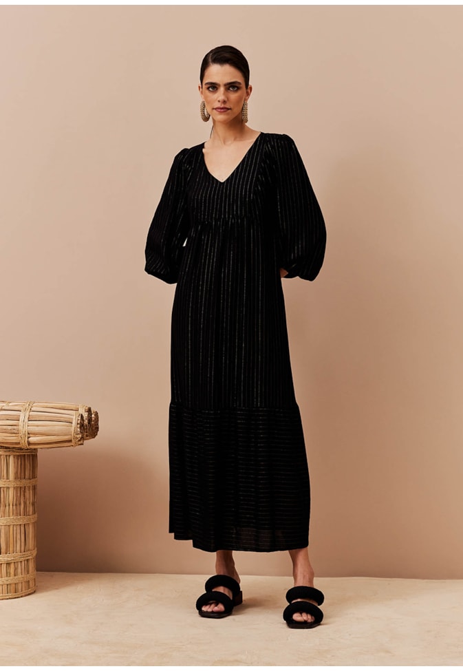 Vestido Bata Manga Ampla