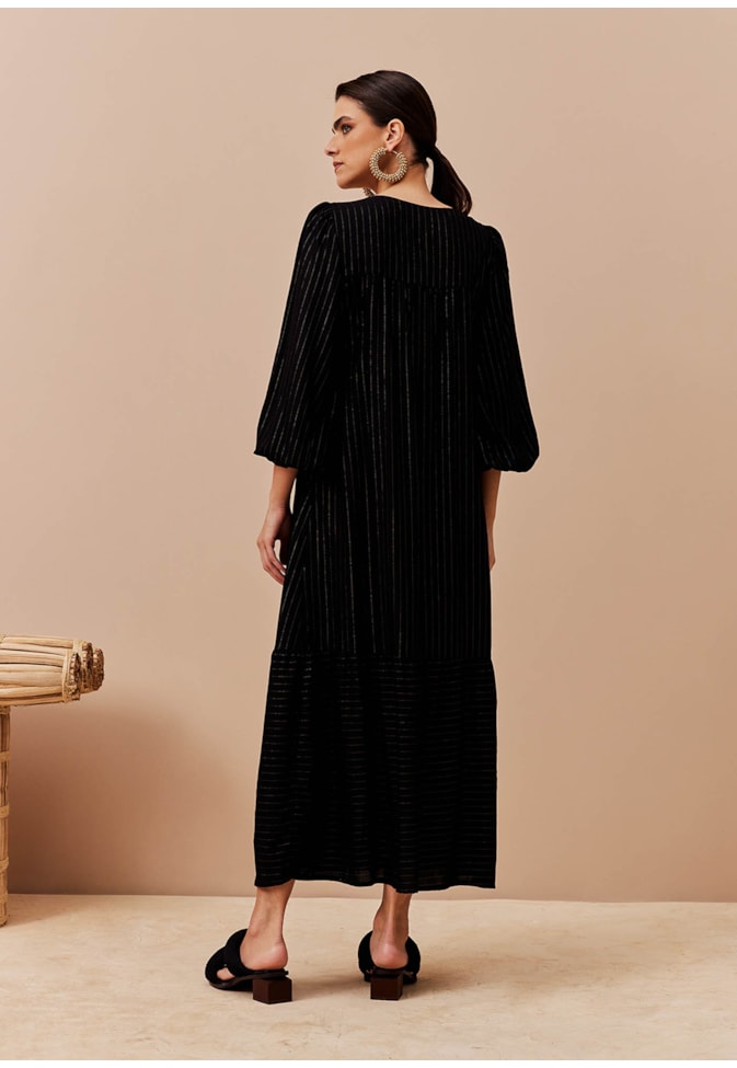 Vestido Bata Manga Ampla