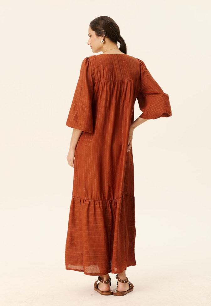 Vestido Bata Manga Ampla