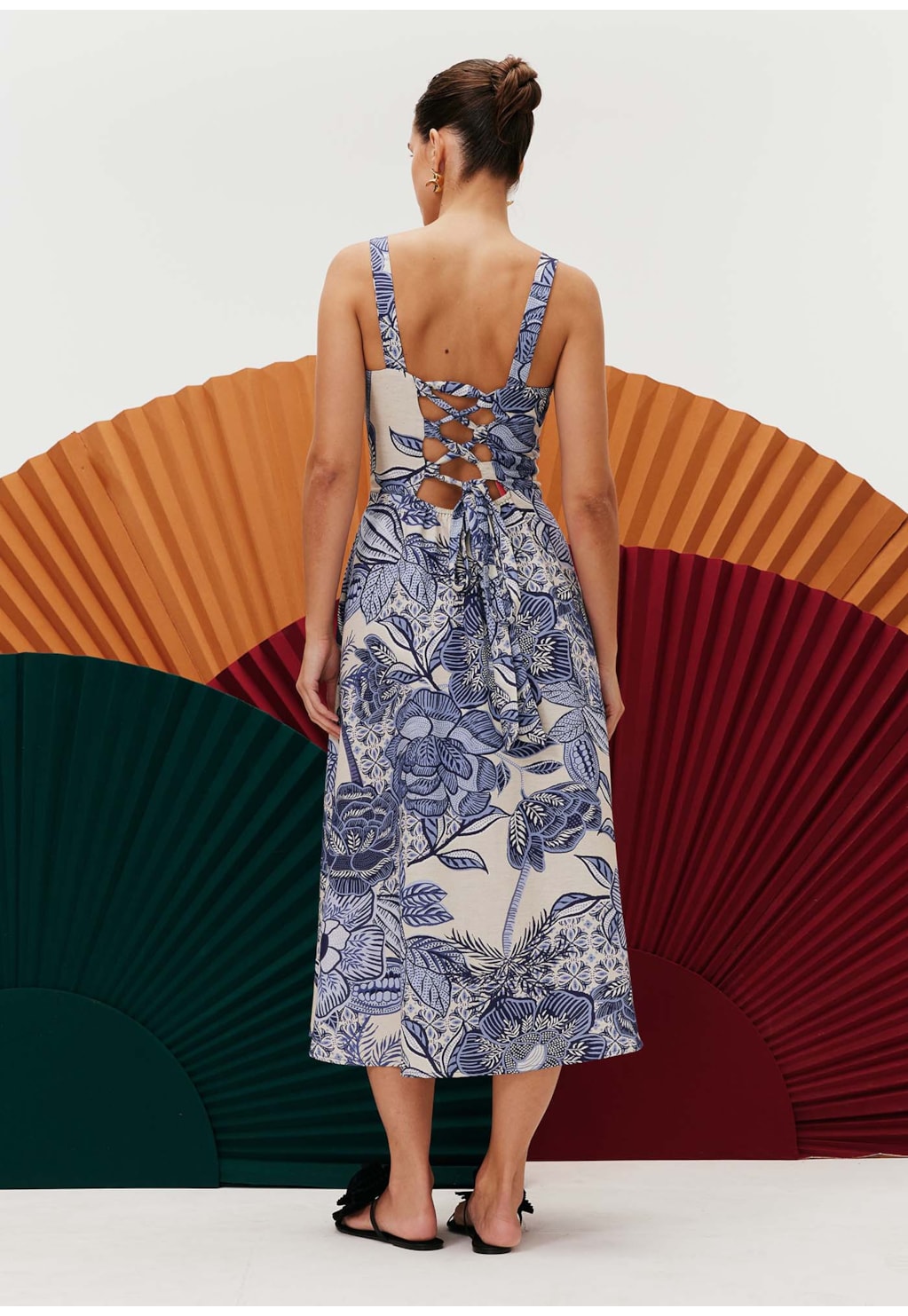 Vestido Bojo Estruturado Estampado Melodia