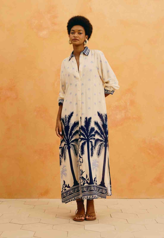 Vestido Chemise Estampado Cartagena