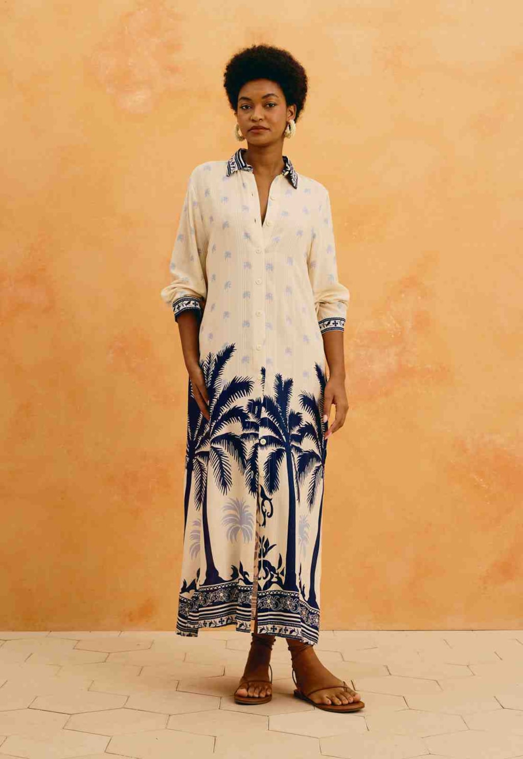 Vestido Chemise Estampado Cartagena