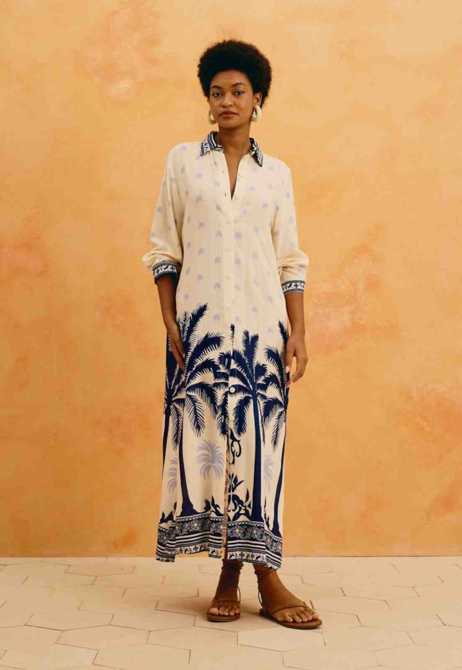 Vestido Chemise Estampado Cartagena