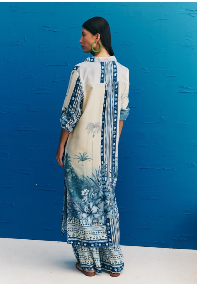 Vestido Chemise Estampado San Andreas