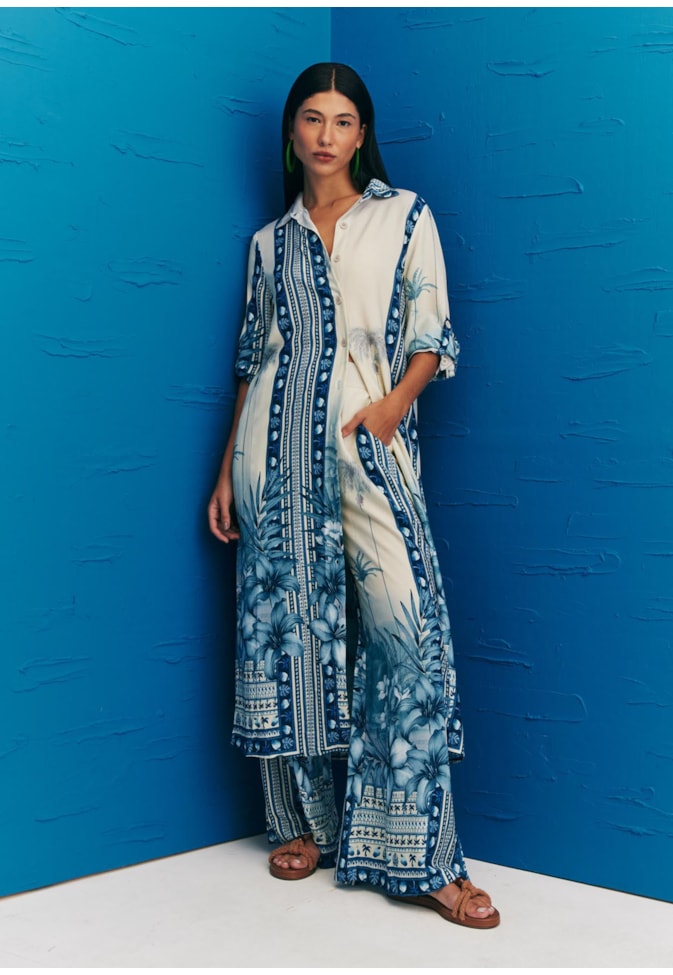 Vestido Chemise Estampado San Andreas