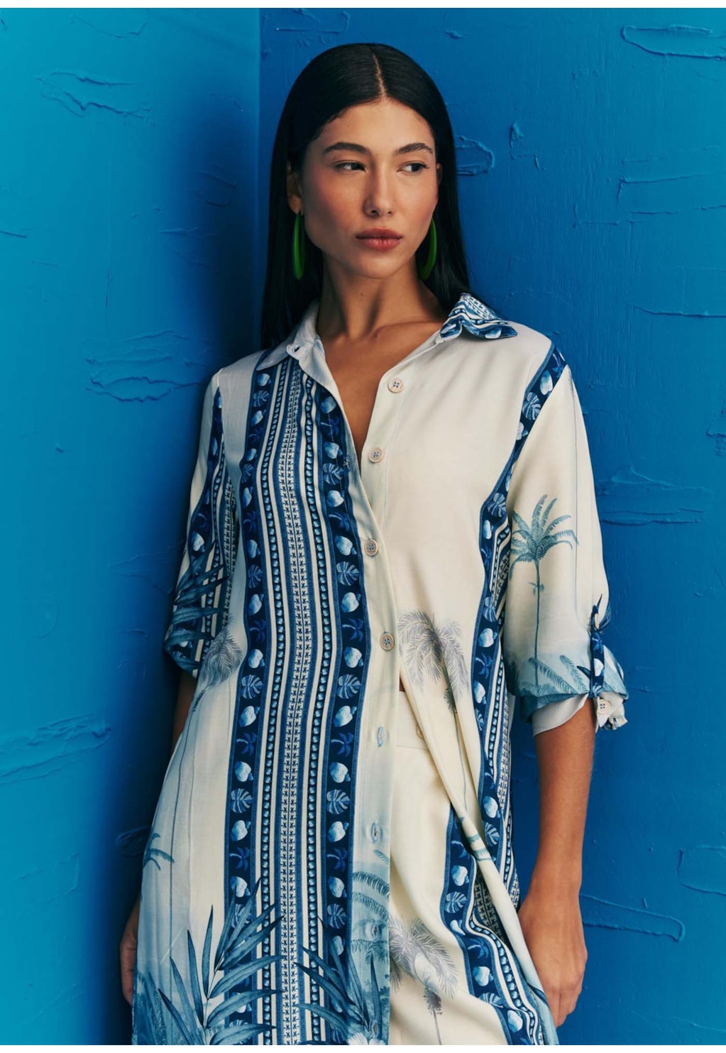 Vestido Chemise Estampado San Andreas